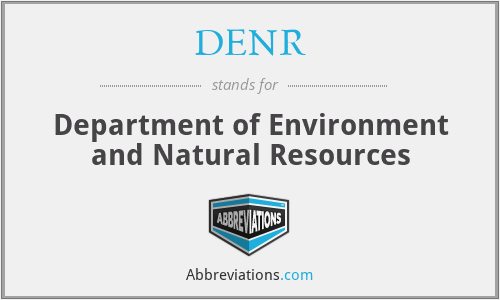 What does DENR stand for?