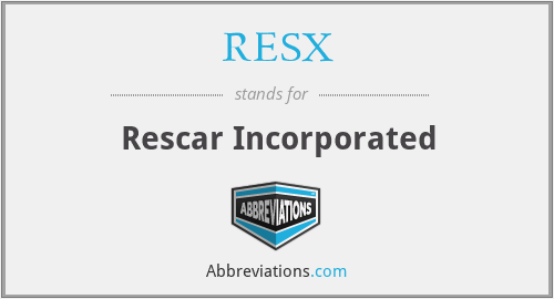 What does RESX stand for?