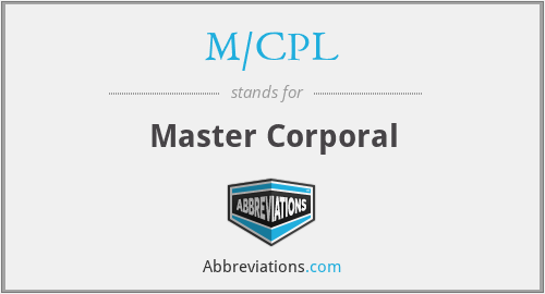 What does M/CPL stand for?