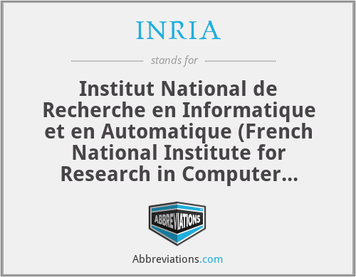 What does INRIA stand for?