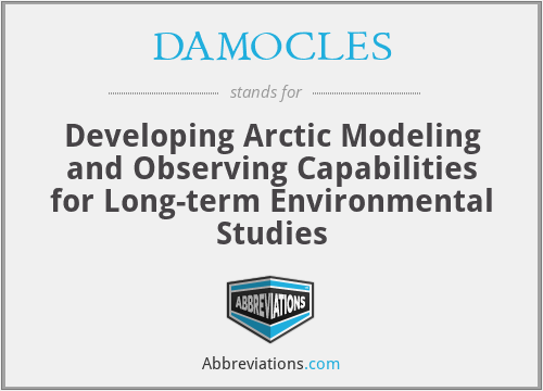 DAMOCLES - Developing Arctic Modeling and Observing Capabilities for Long-term Environmental Studies