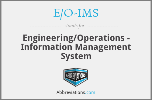 What does E/O-IMS stand for?