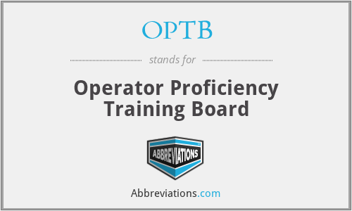 What does OPTB stand for?