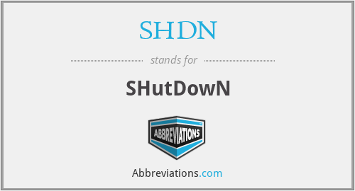What does SHDN stand for?