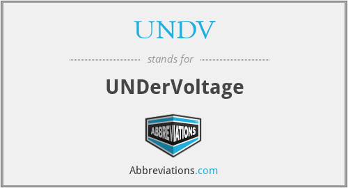 What does UNDV stand for?