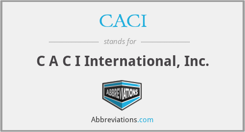 What does CACI stand for?