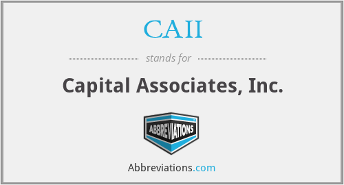 What does CAII stand for?