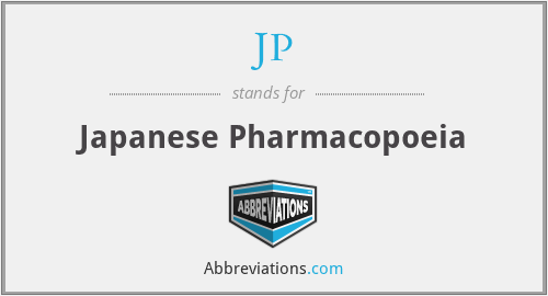 JP - Japanese Pharmacopoeia