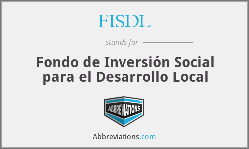 FISDL - Fondo de Inversión Social para el Desarrollo Local