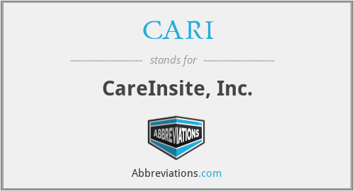 What does CARI stand for?
