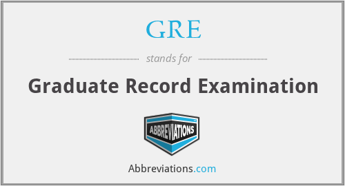 What does GRE stand for?
