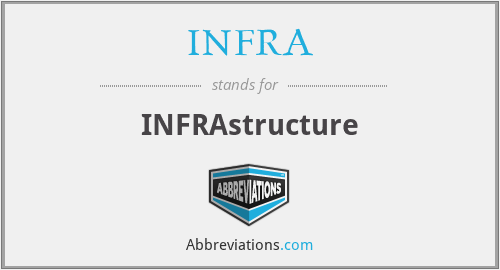 What does INFRA stand for?