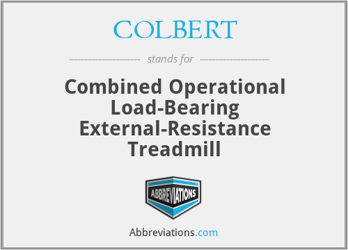 COLBERT - Combined Operational Load-Bearing External-Resistance Treadmill