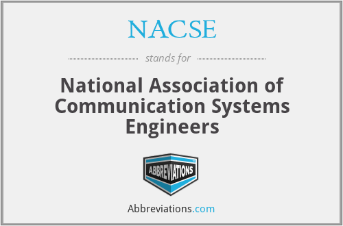 What does NACSE stand for?