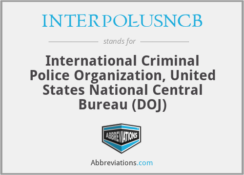 What does INTERPOL-USNCB stand for?