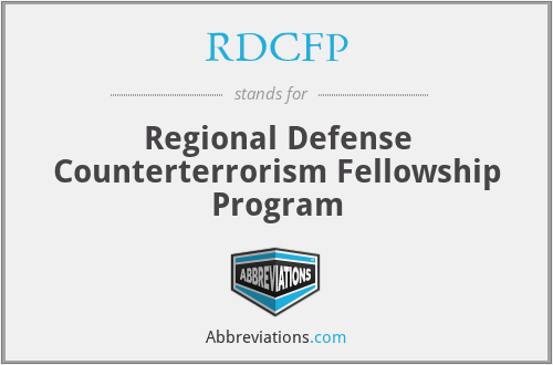 RDCFP - Regional Defense Counterterrorism Fellowship Program