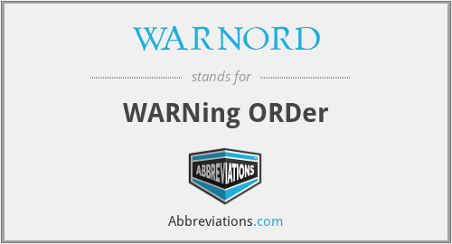 What does WARNORD stand for?