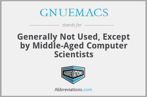 What does GNUEMACS stand for?