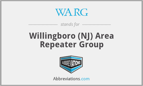WARG - Willingboro (NJ) Area Repeater Group