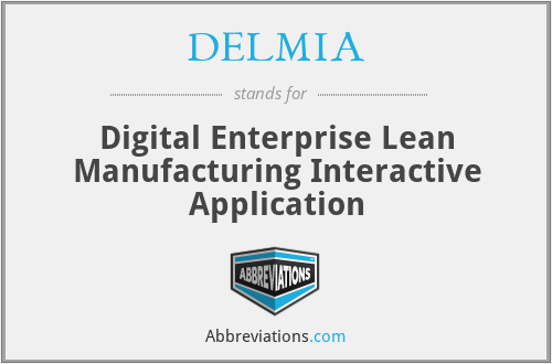 DELMIA - Digital Enterprise Lean Manufacturing Interactive Application