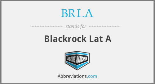 BRLA - Blackrock Lat A