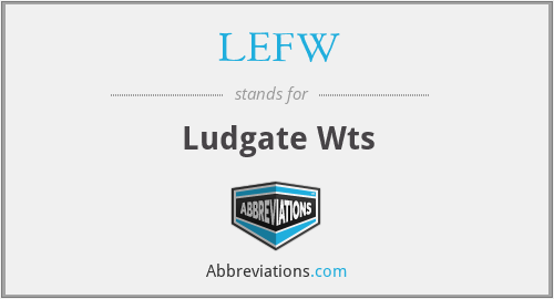 What does LEFW stand for?