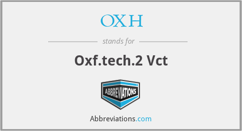OXH - Oxf.tech.2 Vct