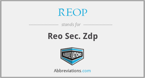 REOP - Reo Sec. Zdp