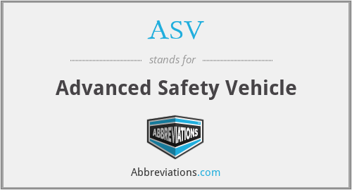 What does ASV stand for?