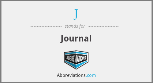 What is the abbreviation for journal?