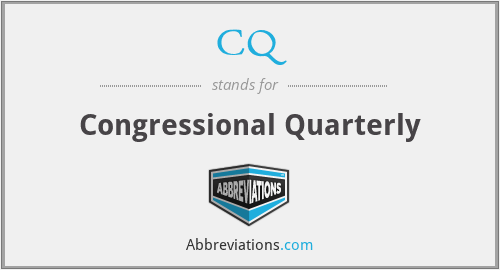 What does CQ stand for?