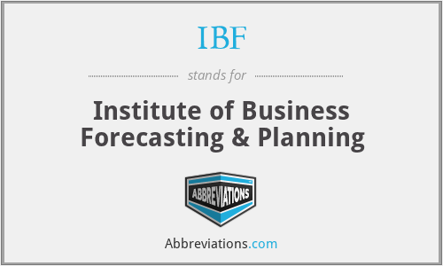 the institute of business forecasting & planning