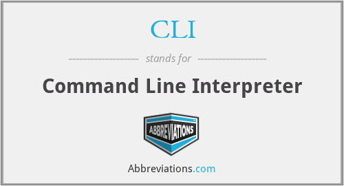 CLI - Command Line Interpreter