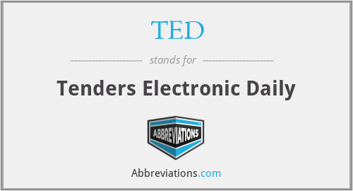 What does TED stand for?