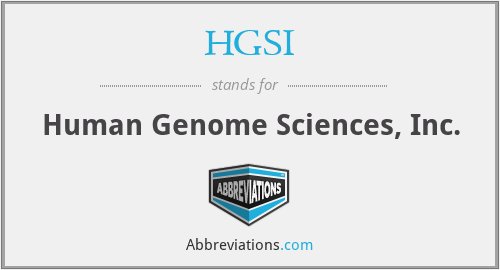 What does HGSI stand for?