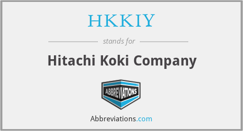 What does HKKIY stand for?