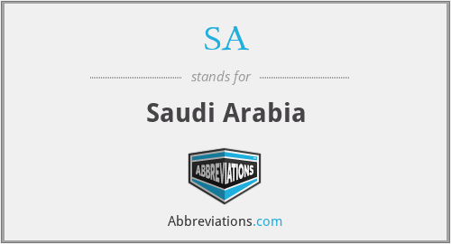 What does Saudi stand for?