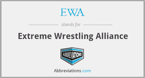 What does EWA stand for?