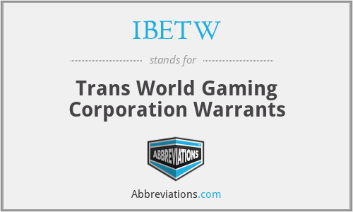What does IBETW stand for?