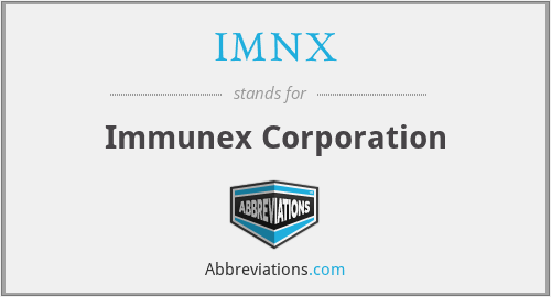 What does IMNX stand for?
