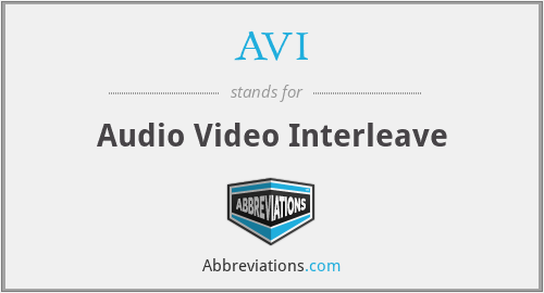 What does AVI stand for?