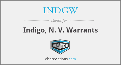 What does INDGW stand for?
