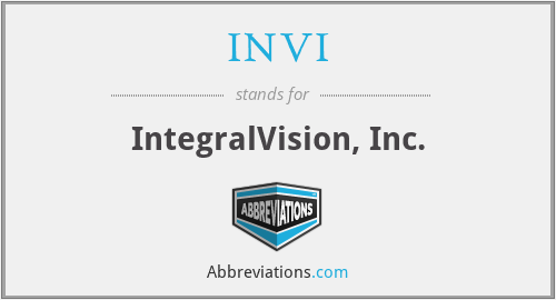 INVI - IntegralVision, Inc.
