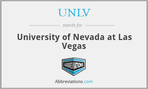 What does UNLV stand for?
