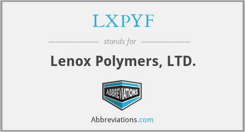 What does LXPYF stand for?