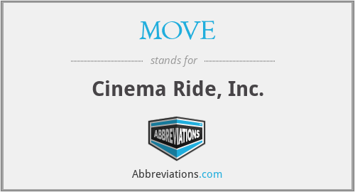 MOVE - Cinema Ride, Inc.