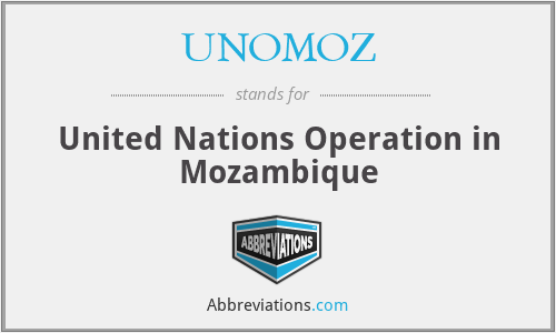 What does UNOMOZ stand for?